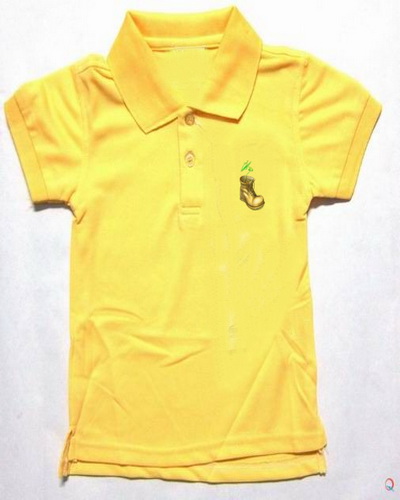 Kids polo shirts light yellow - Click Image to Close